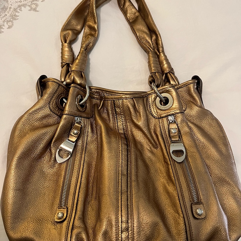 B. Makowsky Metallic Gold Handbag